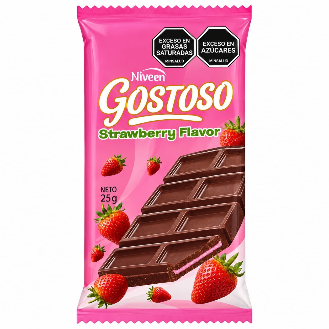 GOSTOSO CHOCOLATE MORANGO 42GR
