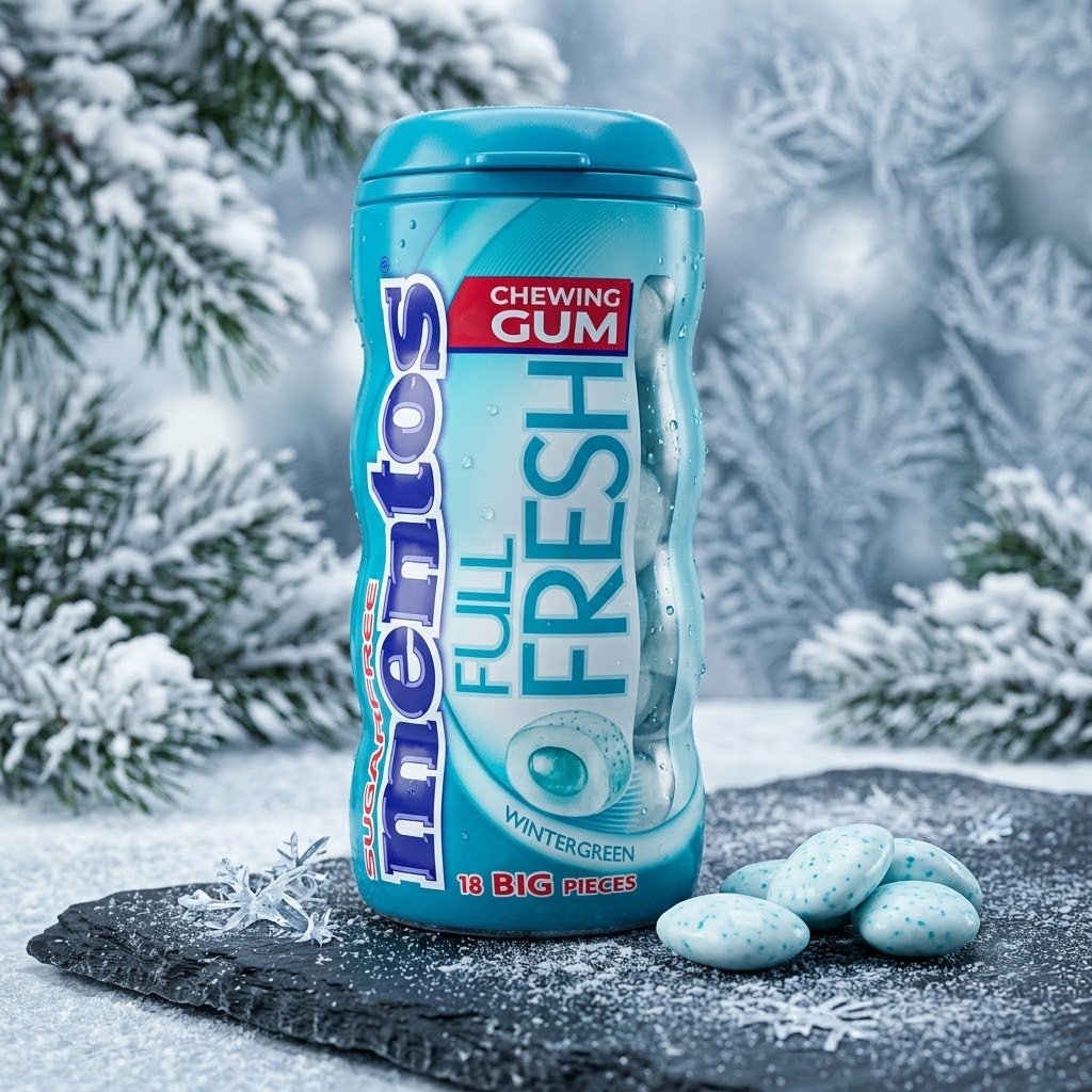 PASTILHA PERFETTI MENTOS WINTER GREEN  31.5GM